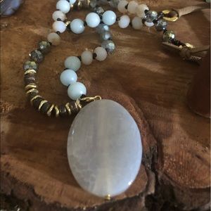 Handmade Beaded Gemstone Pendant Jewelry Gift